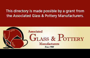 This directory is made possible by a grant from the Associated Glass & Pottery Manufacturers.